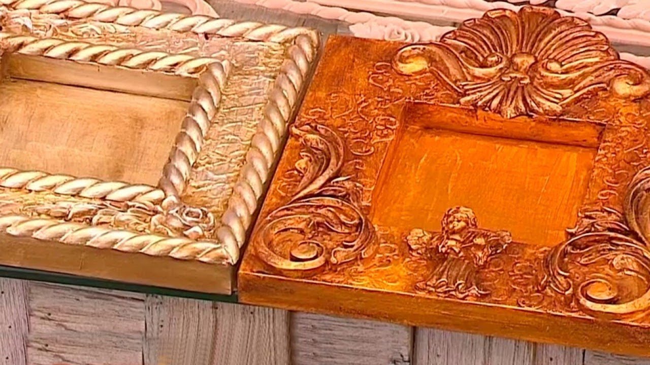 Transforme sus marcos de madera con la técnica victoriana