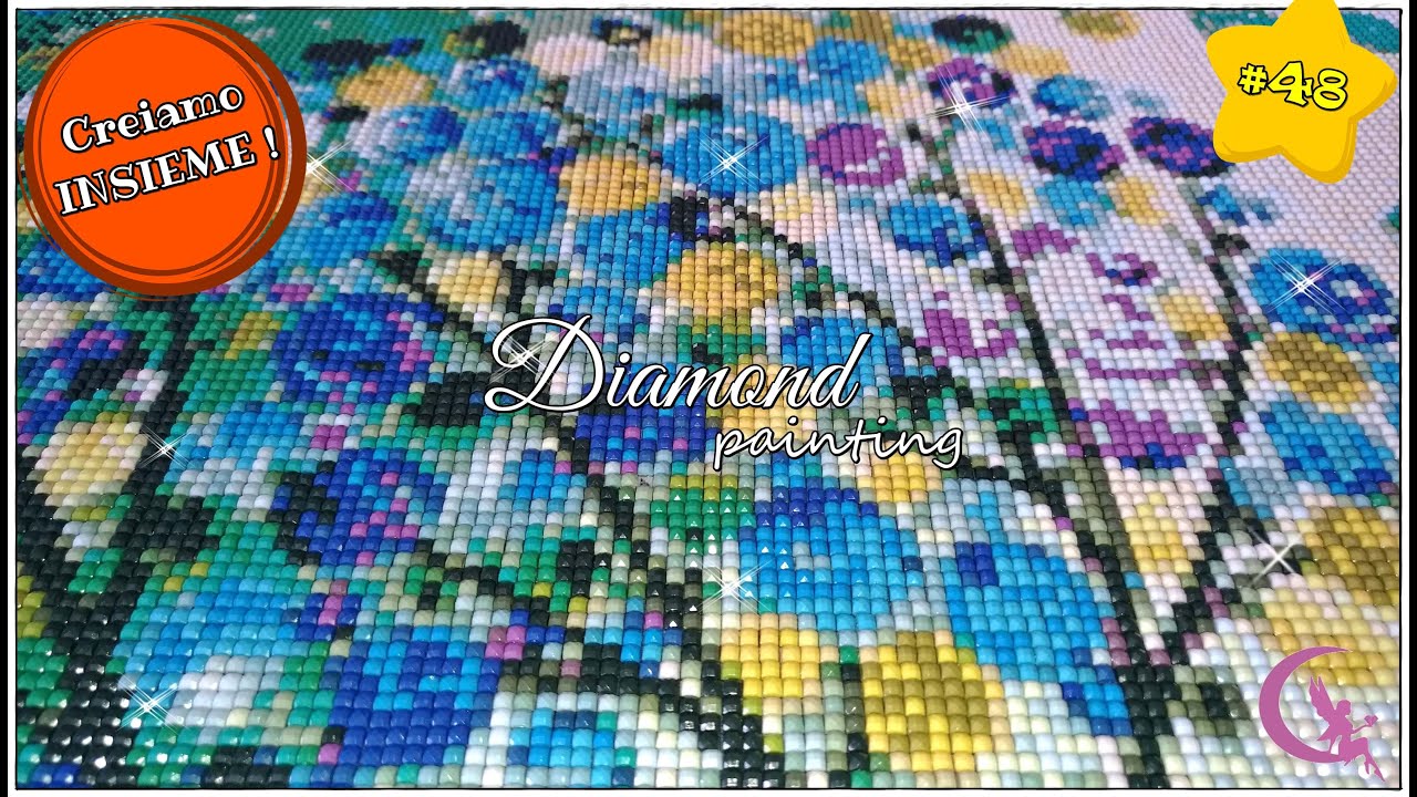 1/4 💎 La mia PRIMA VOLTA con la Tecnica del DIAMOND PAINTING 5D! ✨ Creiamo insieme #48 🎨 C • Art