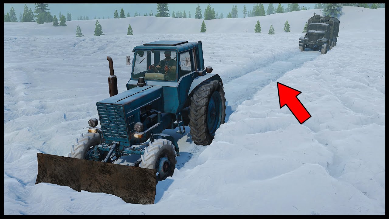 ЧИСТИМ СНЕГ! Делаем ДОРОГУ ДЛЯ ПРОЕЗДА - SnowRunner