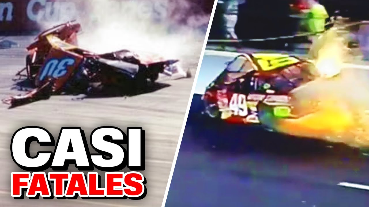 ACCIDENTES IMPACTANTES de NASCAR que Casi Terminan en TR4GED1A