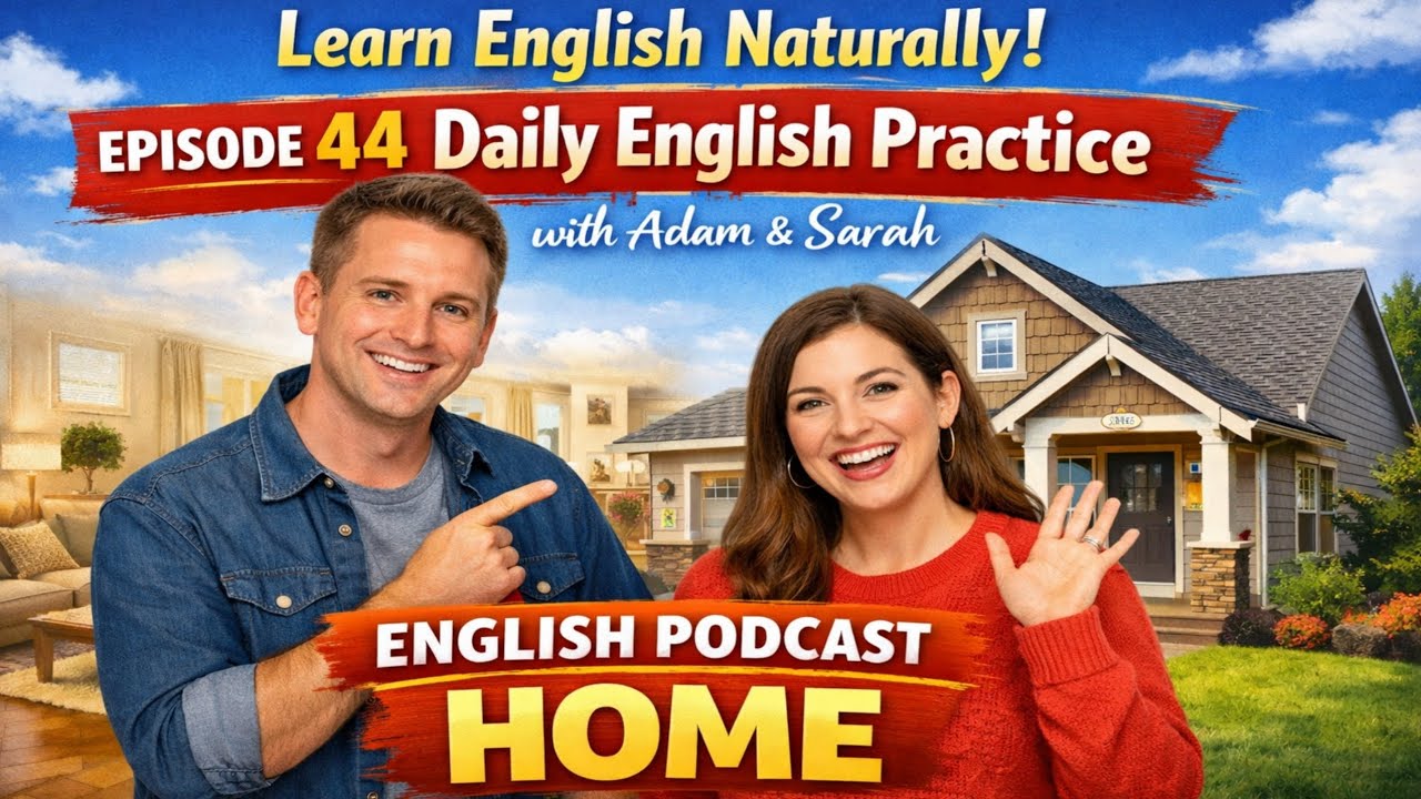 Learn English Naturally | Episode 44 | Daily English Practice with Adam & Sarah | English Podcast 