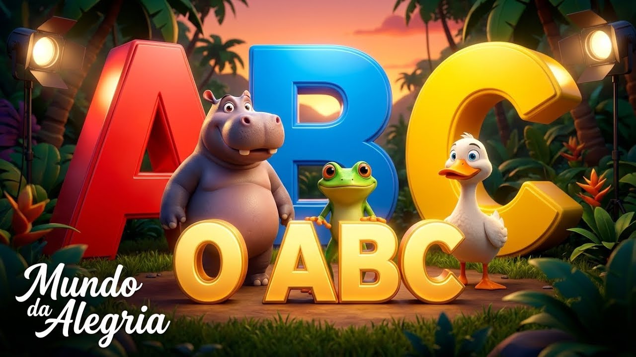O ABC PARA CRIANÇAS! 🔤 Canção do Alfabeto  Mundo da Alegria