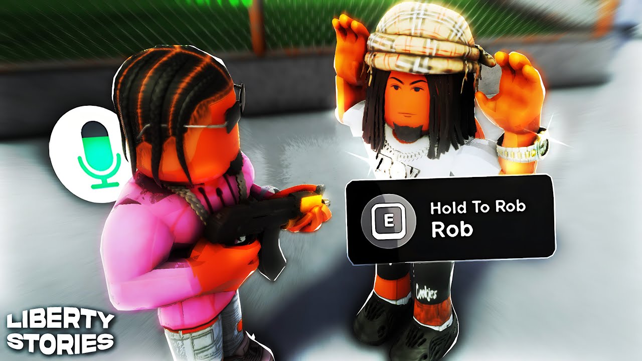 so i ROBBED people in roblox liberty stories...