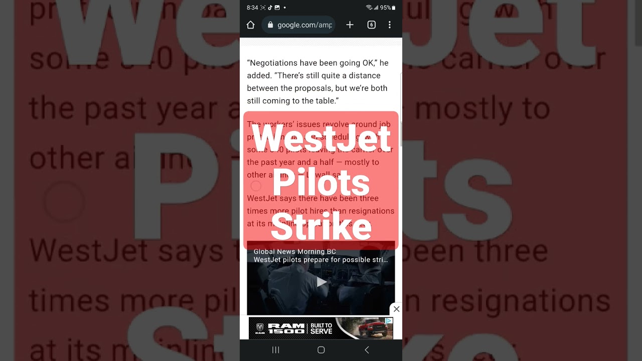 WestJet Pilots Strike Update. #westjett #strike #bhflights #pilotstrike