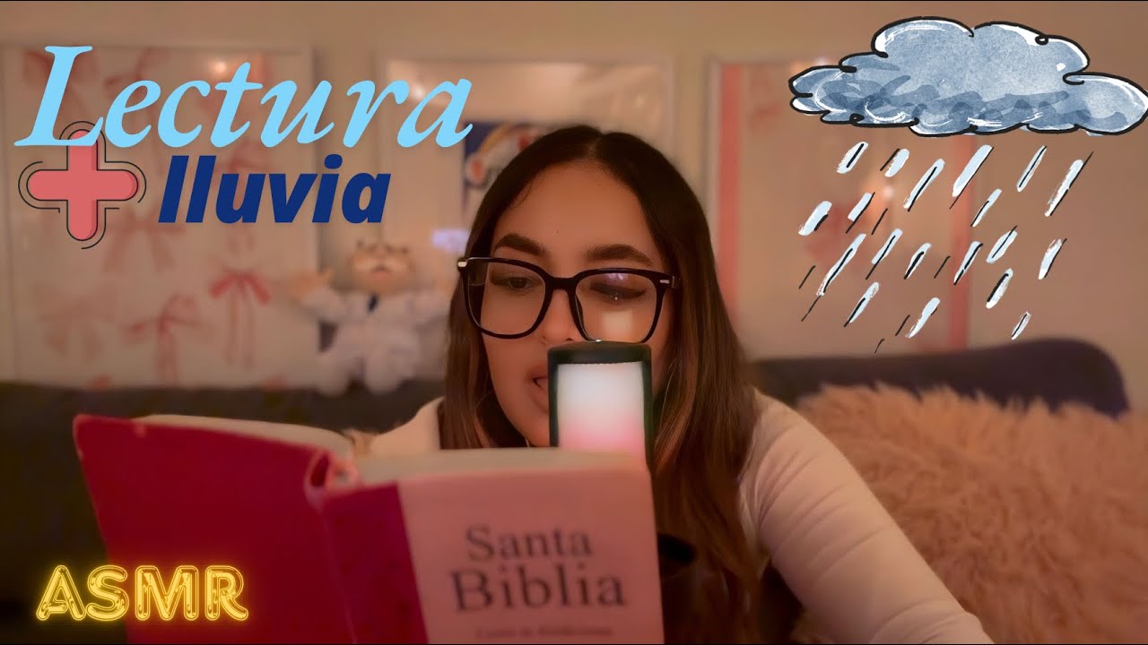 ASMR Cristiano con lluvia + Lectura bíblica para descansar