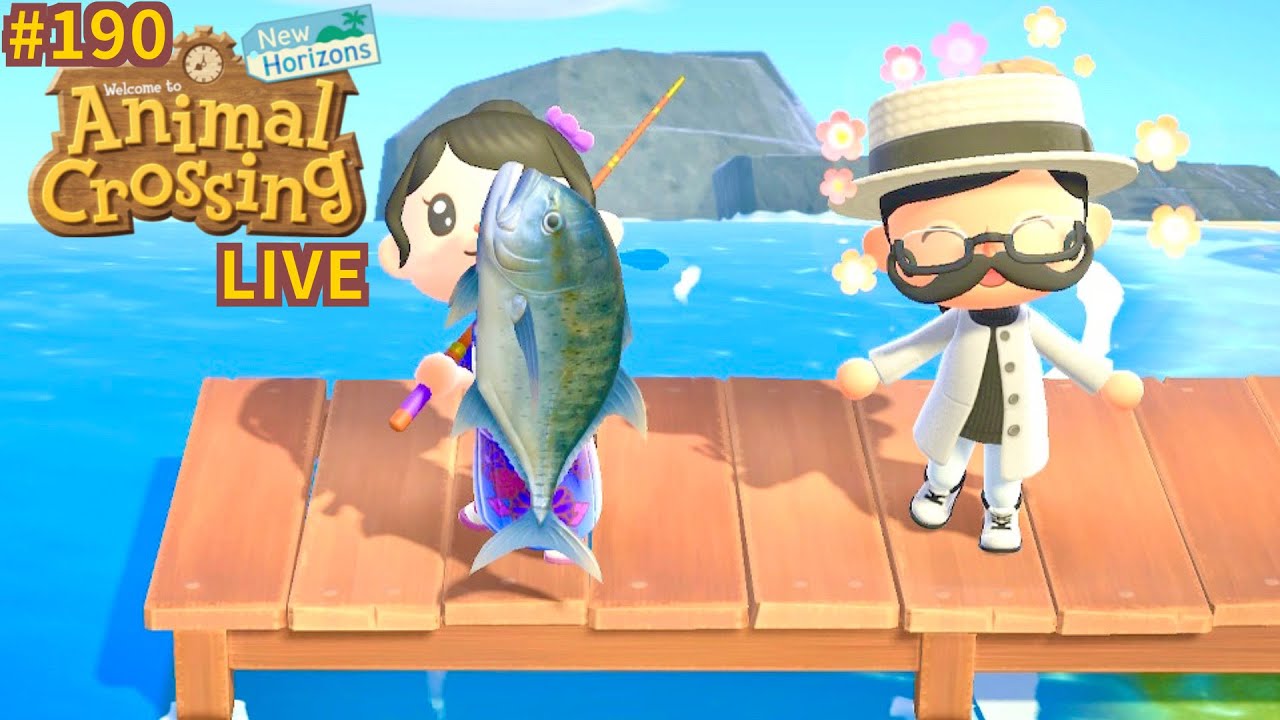 🔴 LIVE 🐠 Pêche intense pour LE poisson qui me manque avec Bruno Animal Crossing New Horizons #190