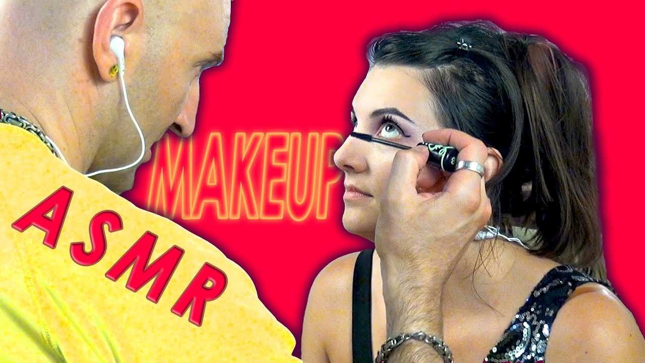 My Sensei Does My Makeup ASMR | Whispering | Four Microphones