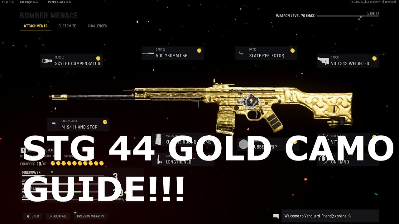 ROAD TO ATOMIC(STG 44 Gold Camo Guide!!)