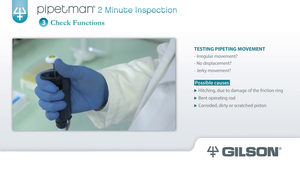 Inspecciona tus Pipetas GILSON en 2 minutos