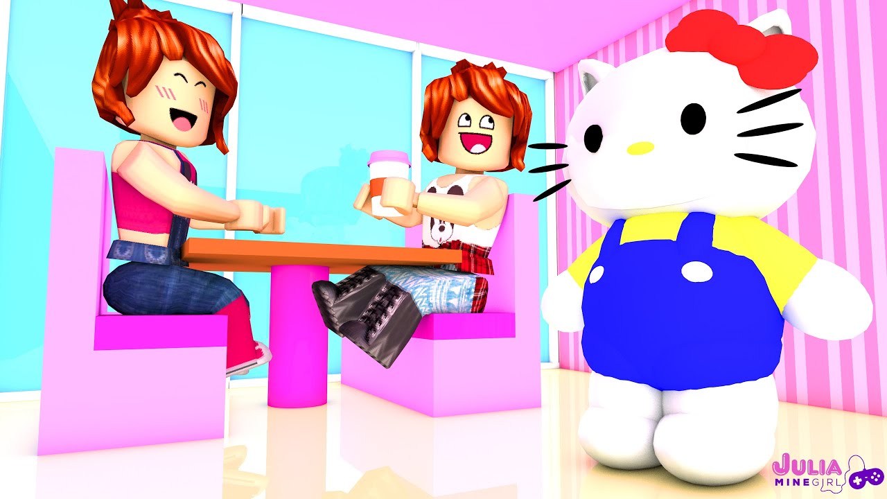 Roblox - A HELLO KITTY nos deu um presente! (My Hello Kitty Cafe)