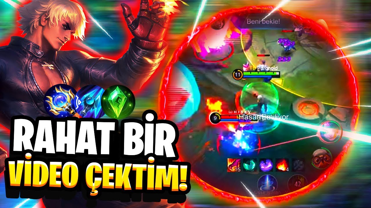 RAHAT OL DİYEN RAKİBİ DİNLEYİP GAYET RAHAT BİR VİDEO ÇEKTİM!😊 - GUSION - Mobile Legends