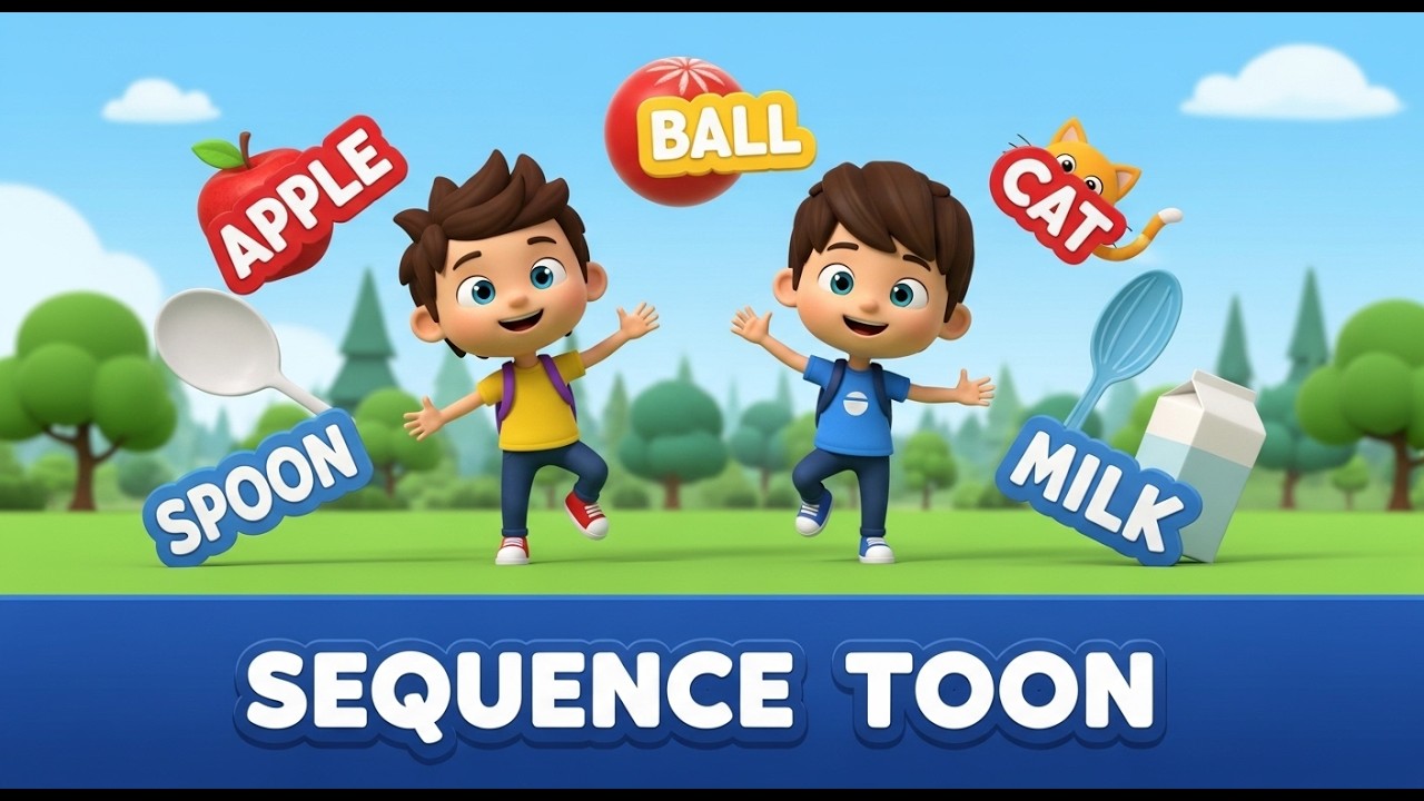 ABC Daily Use Words | A to Z Song for Kids | Learn Alphabet with Fun Rhymes | Sequence Toon