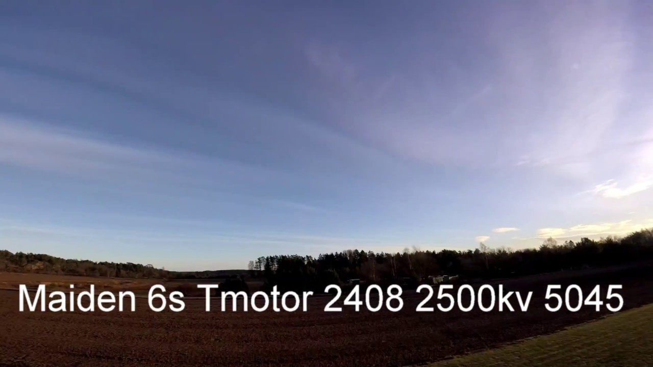 Tmotor 2408 2500kv 6s and 4s test