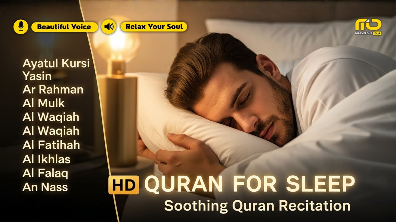 Most Beautiful Quran Recitation For Deep Sleep | Ayat Al-kursi, Yasin ,Ar-rahman ,Al-Waqiah ,Al-mulk