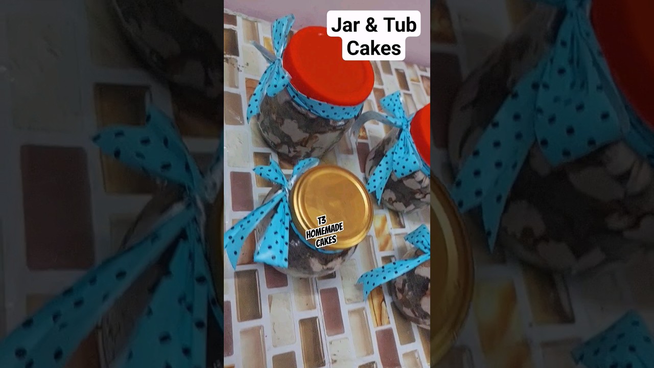 🌀Truffle Jar Cakes🌀 #shortsfeed #shortvideo #leo #vlog #easy #homemade #simple #how #howto #baking