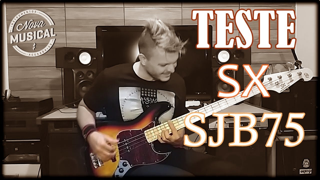 Contrabaixo 4 Cordas SX SJB75 Jazz Bass Vintage Series