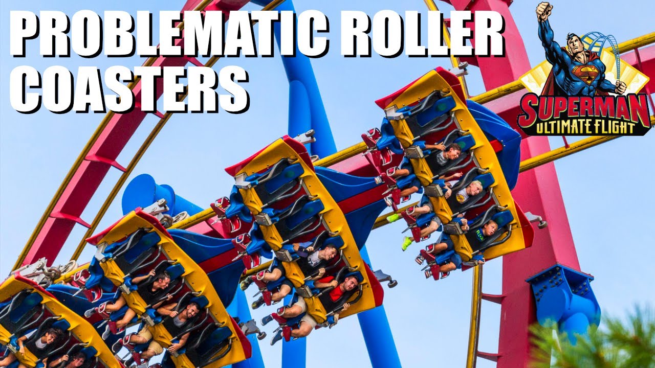 Проблемные американские горки - Супермен: Великолепный полёт - Six Flags Great Adventure