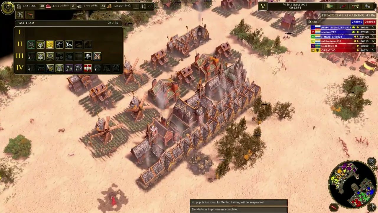 Fastest German Treaty Build in 3v3 Team battle