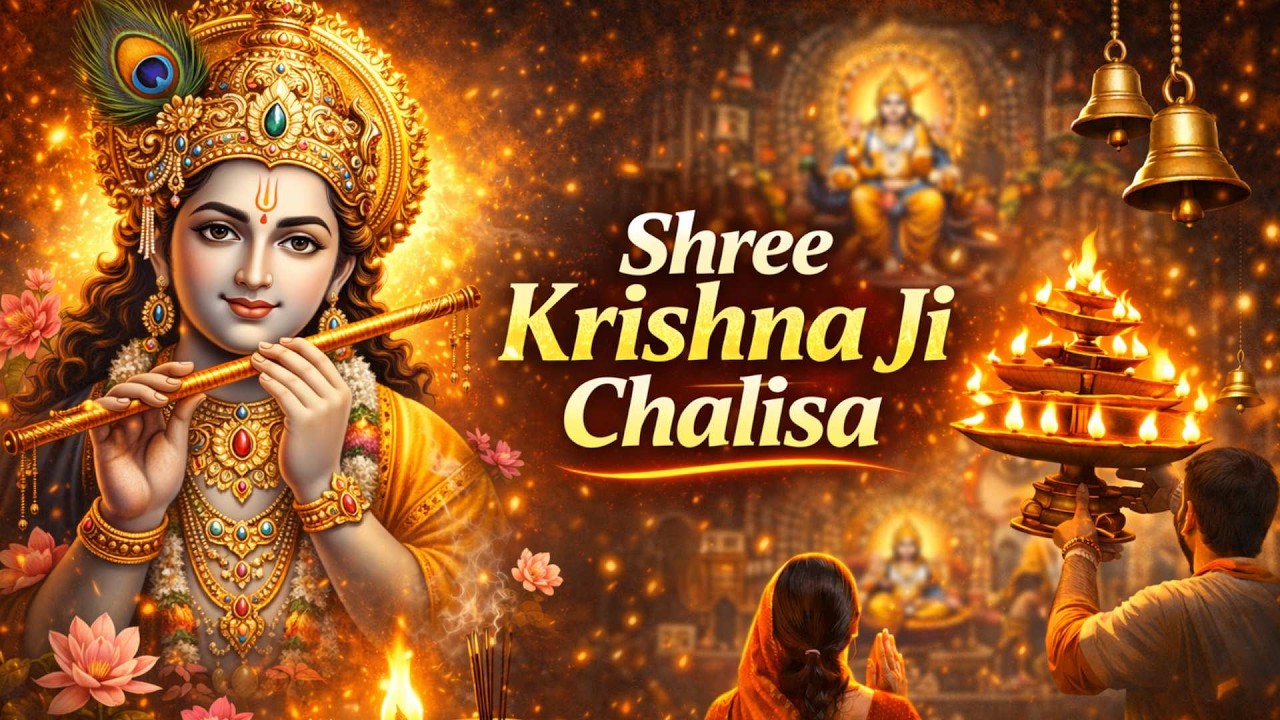 🙏 Shree Krishna Chalisa | Full Chalisa | Lord Krishna Bhajan