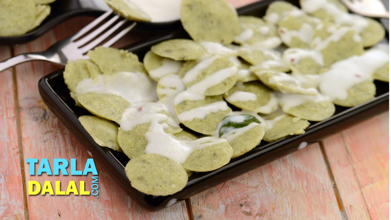 Mini Idlis in Coconut Sauce by Tarla Dalal