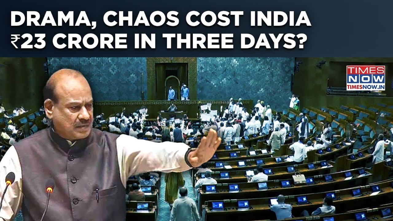 ₹23 Crore Lost In Three Days? What Chaos, Drama, Uproar In Sansad Cost Taxpayers| Monsoon Session