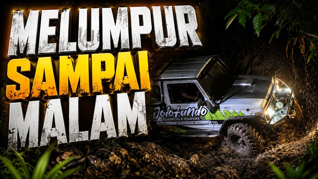 NJALUR SAMPAI MALAM, 2 OFFROADER YANG MOBILNYA TERBALIK,,