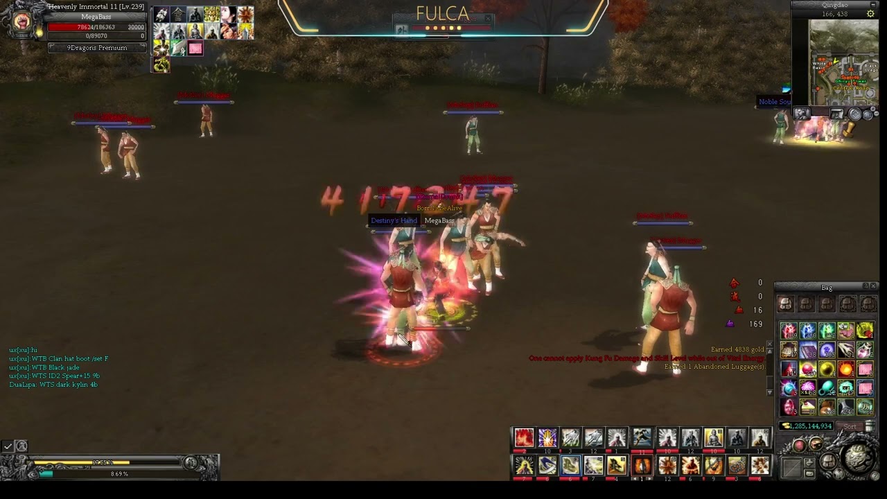 9Dragons - Leveling up at Qingdao 
