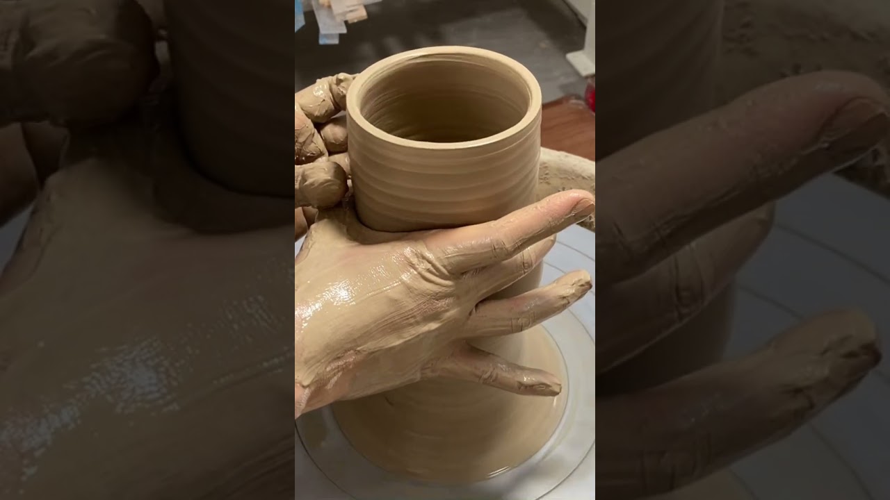 7분 도자기 화병 만들기 / How to make a ceramic vase