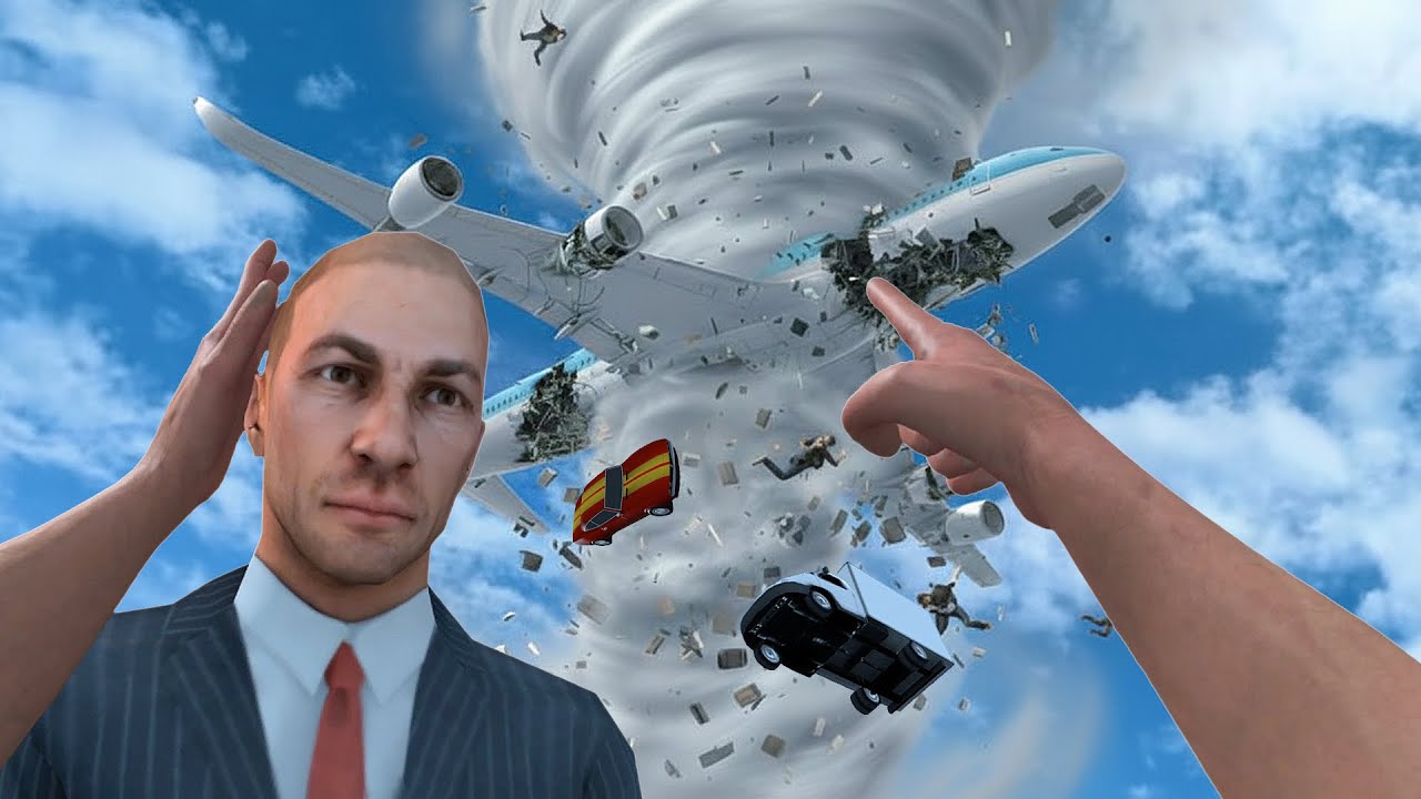 飛機遭遇龍捲風-Newton's Playground VR