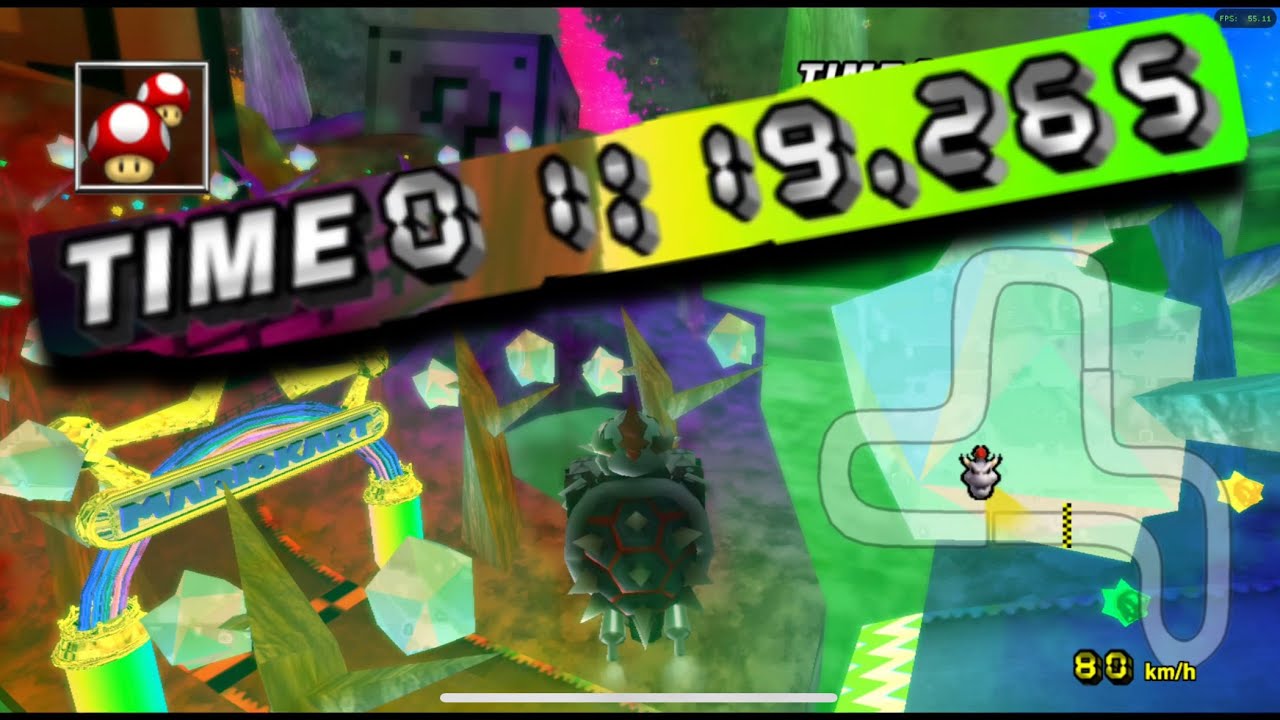 MKWii CT WR {Acid cliffs 1:19.345}