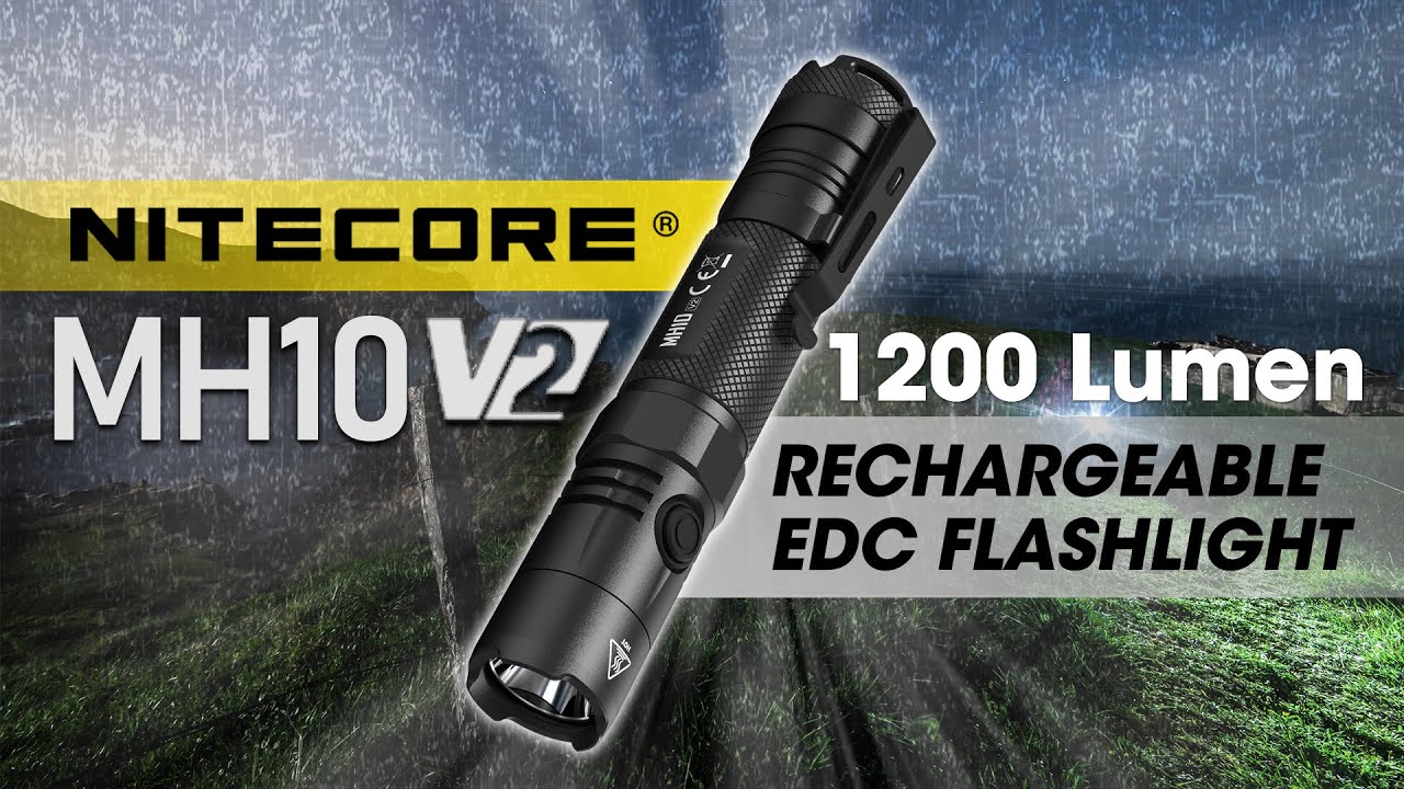 Фонарик NITECORE MH10 v2 1200 люмен с зарядкой по USB-C