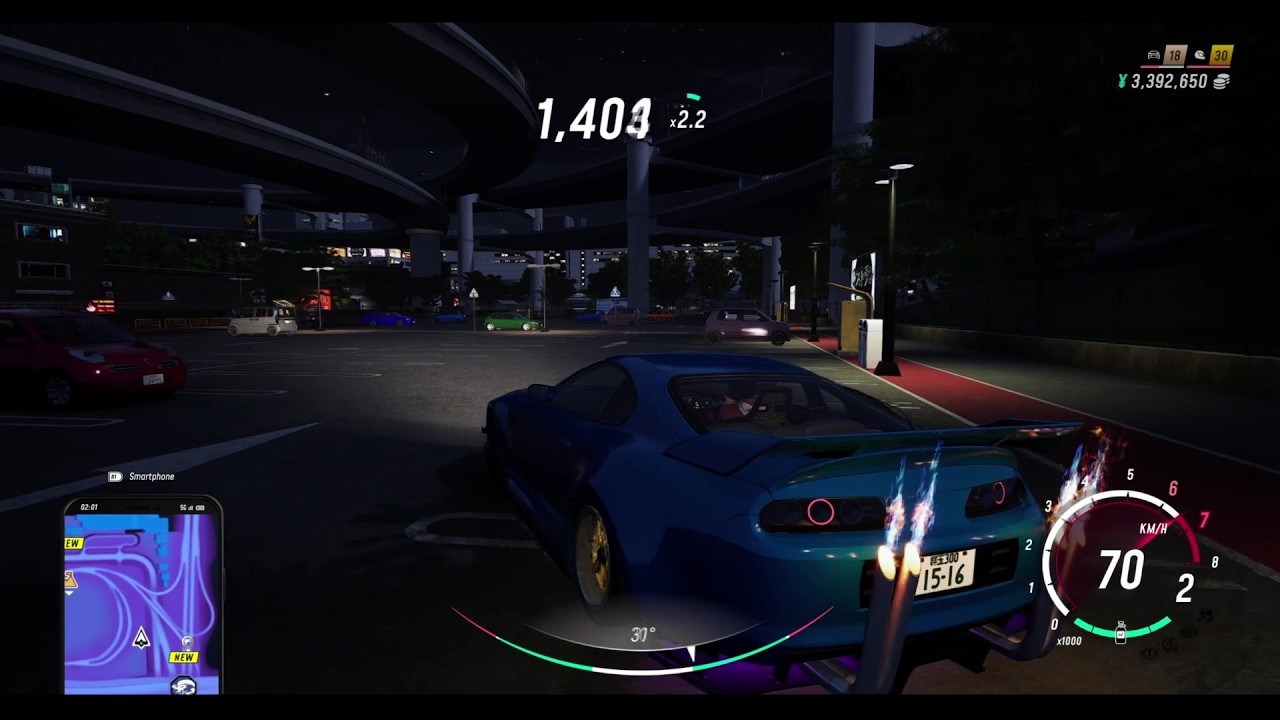 Japanese Drift Master Freddo night drifting carpark
