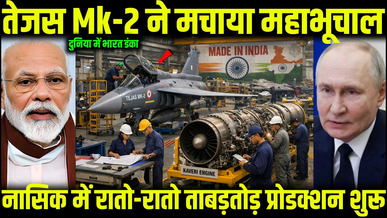 तेजस Mk-2 ने मचाया महाभूचाल! 16 देश लाइन में | नासिक में ताबड़तोड़ प्रोडक्शन शुरू| Ankit Awasthi Sir