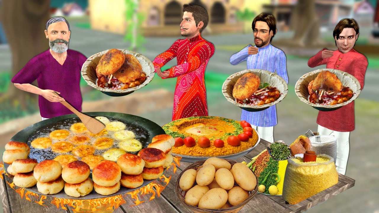 Aloo Tikki Chaat Wala Beti Ki Shaadi Dahej Indian Street Food Hindi Kahaniya Hindi Moral Stories