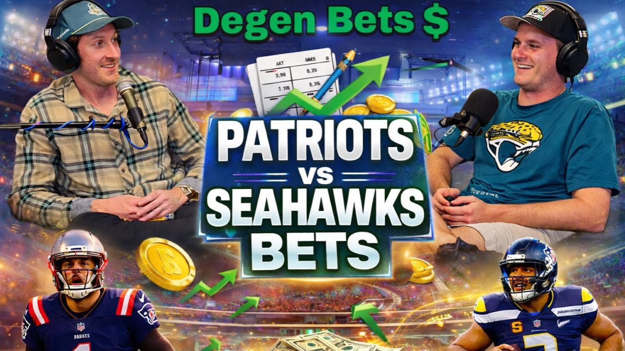 Ep 23: Patriots VS Seahawks Super Bowl Prop Bets, Parlays, Keys to the game and score prediction