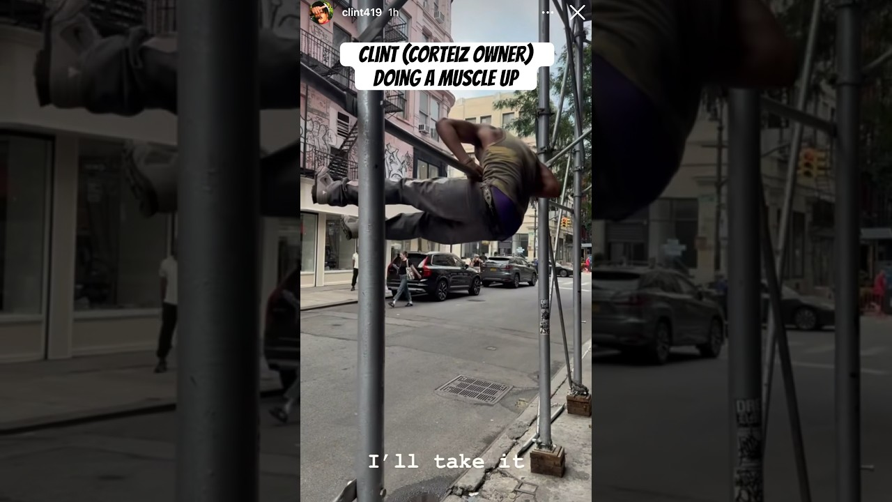 Clint (Corteiz Owner) Attempting To Do A Muslce Up #Clint419 #Shorts