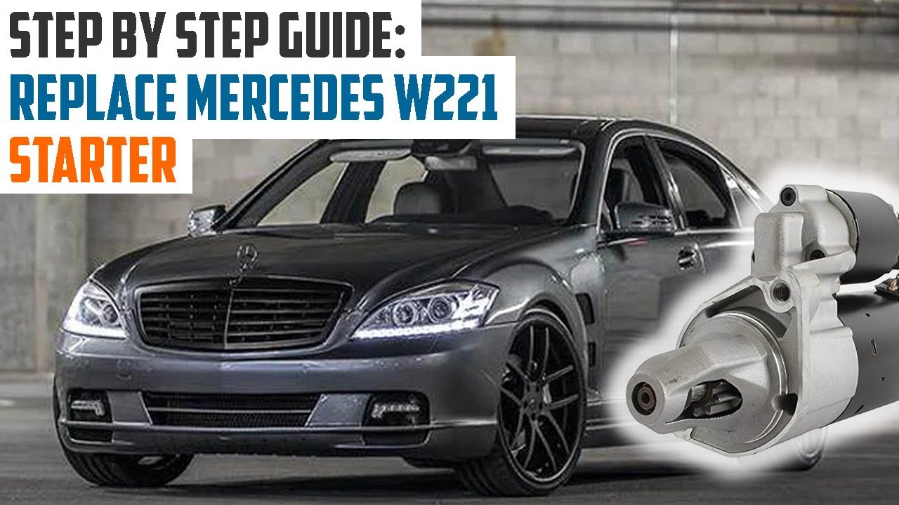 КАК ЛЕГКО ЗАМЕНИТЬ (СНЯТЬ/УСТАНОВИТЬ) СТАРТЕР НА MERCEDES BENZ S550 4MATIC W221 2007-2013
