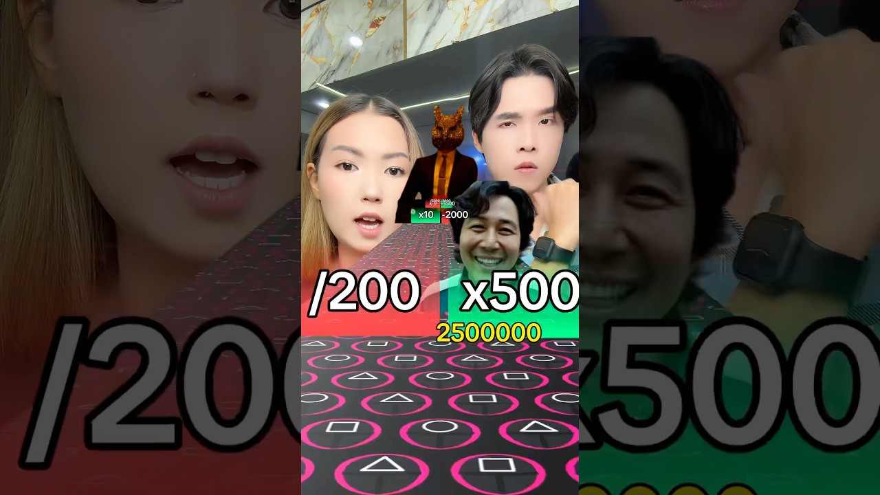 Squid game 4! Player 456! Difficult!
