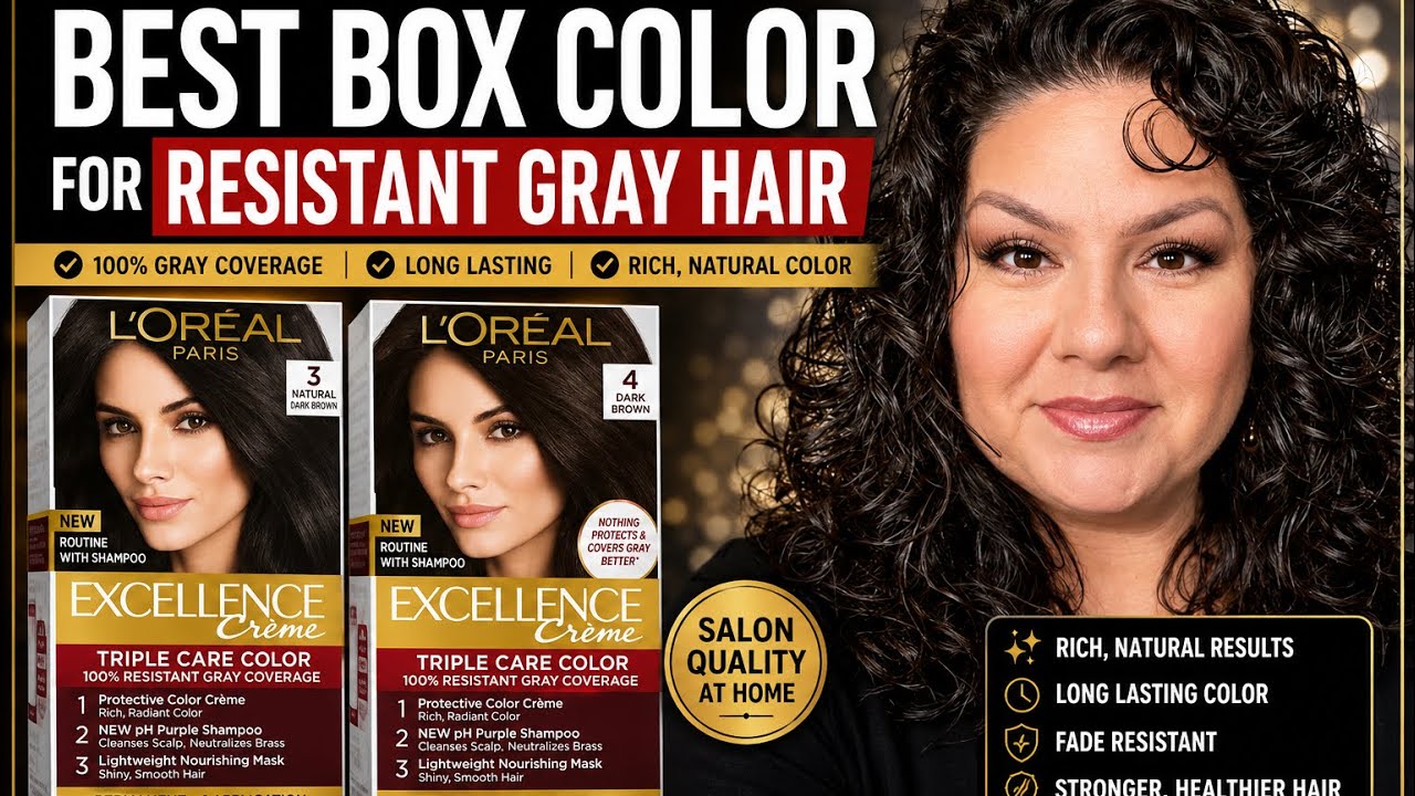 Best Hair Color for Resistant Gray | L&rsquo;Or&eacute;al Excellence Cr&egrave;me Review & Demo