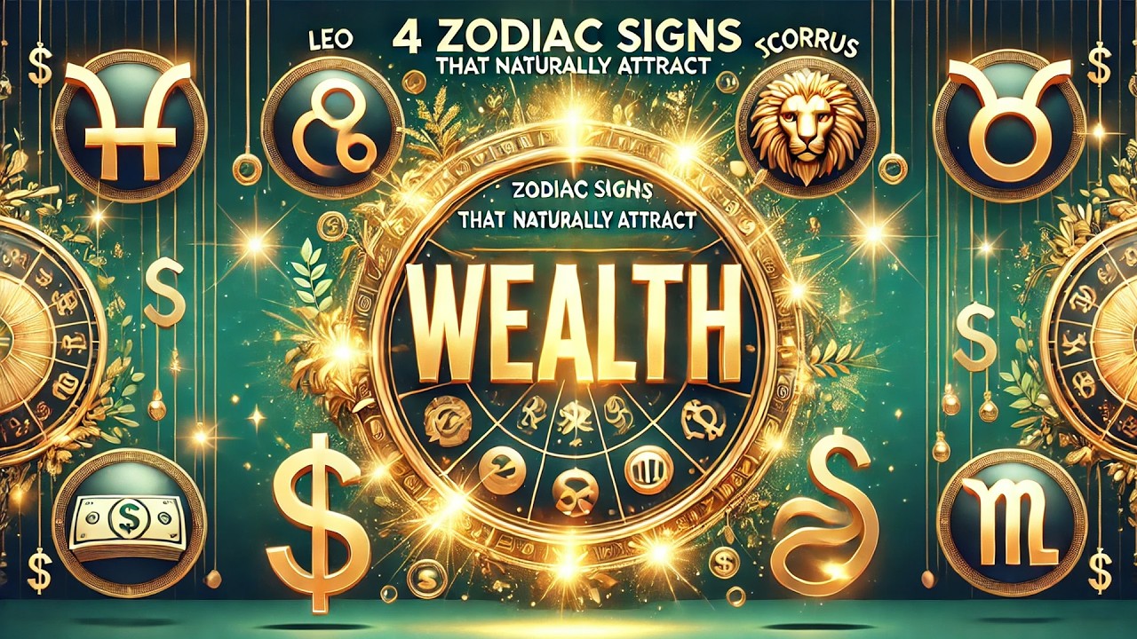 4 Zodiac Signs That Naturally Attract Wealth!  You Need to Know If You Want to Get Rich!