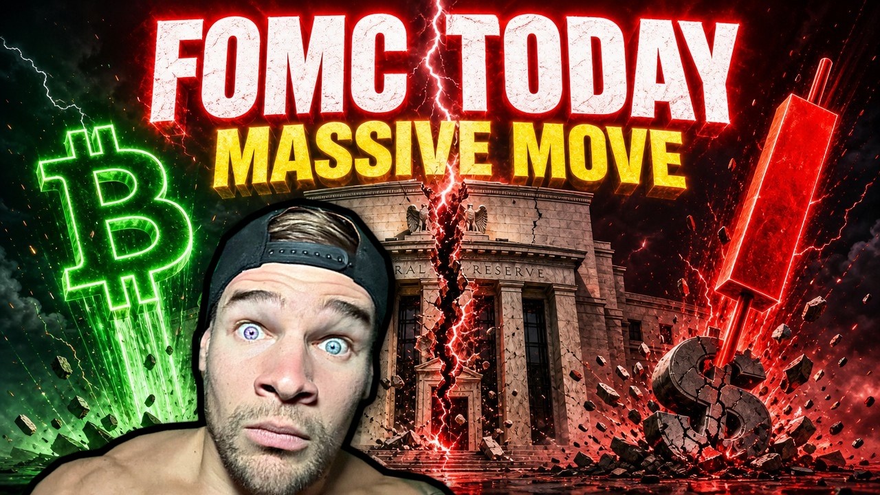 🚨 LIVE: FOMC DECISION TODAY! Bitcoin's BIGGEST Move in Weeks? (Trade With Me LIVE)