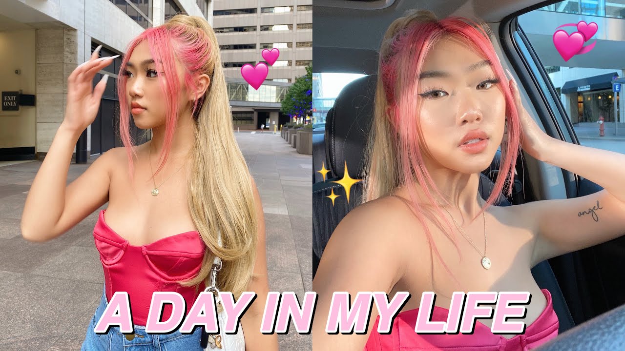 A DAY IN MY LIFE: Working, My new hair, Hanging out with char! ✨