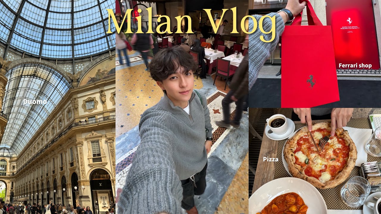 MILAN TRIP VLOG🇮🇹| first day in Italy l Duomo, Pizza.