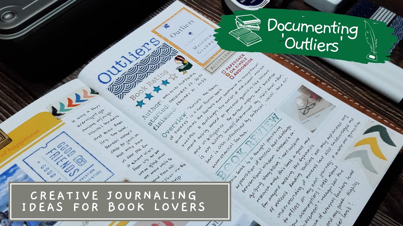 Journal With Me No. 36 ✍🏻 | Documenting 'Outliers' 📚 | Creative Journaling Ideas for Book Lovers 🎨