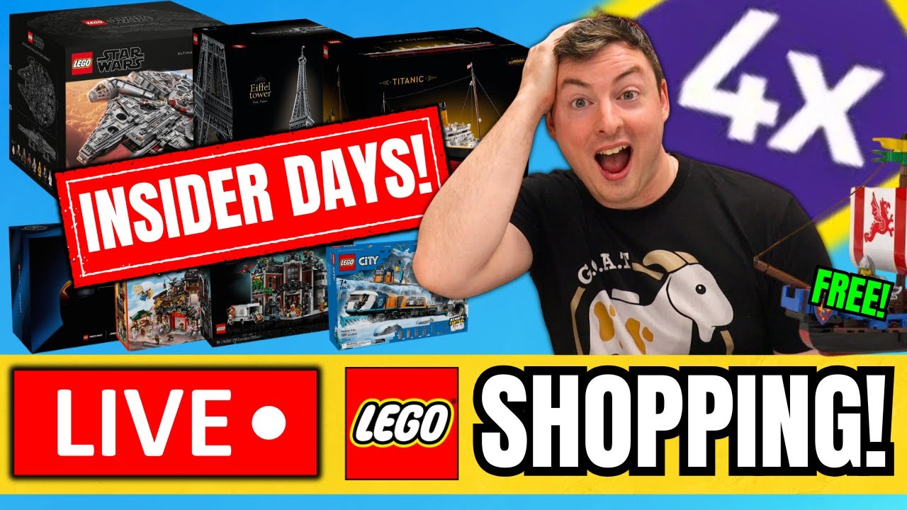 LEGO INSIDER DAYS Midnight Shopping Party Livestream! Sea Serpent Promo!