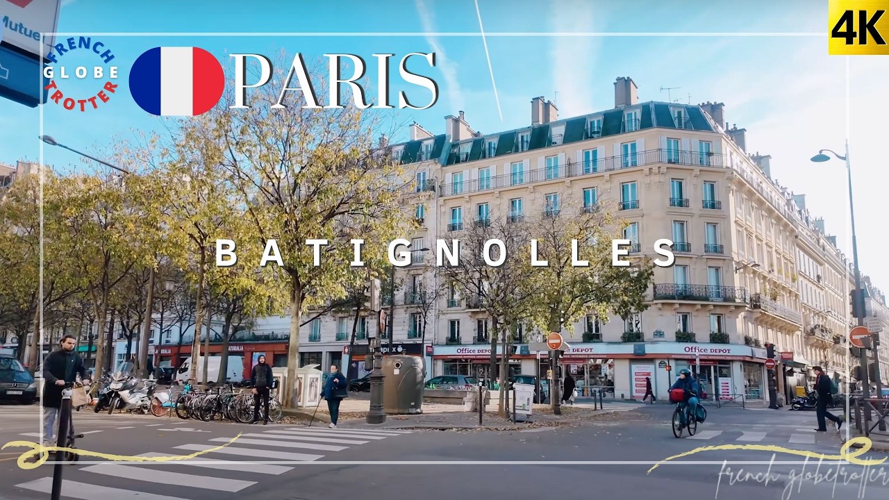 France Paris 17th arrondissement 🇫🇷 Rue des Batignolles ➜ Place de Clichy 4K Walking Tour