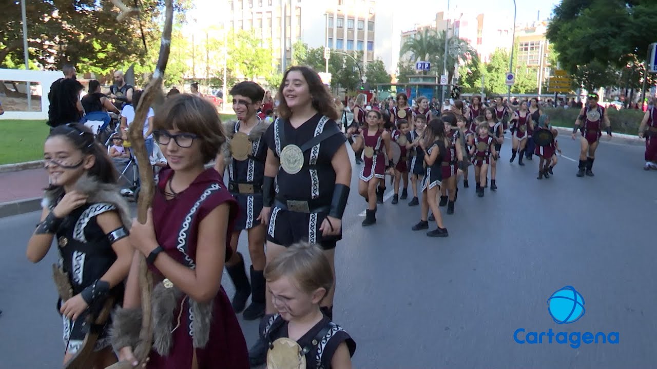 Los niños toman el campamento de Carthagineses y Romanos