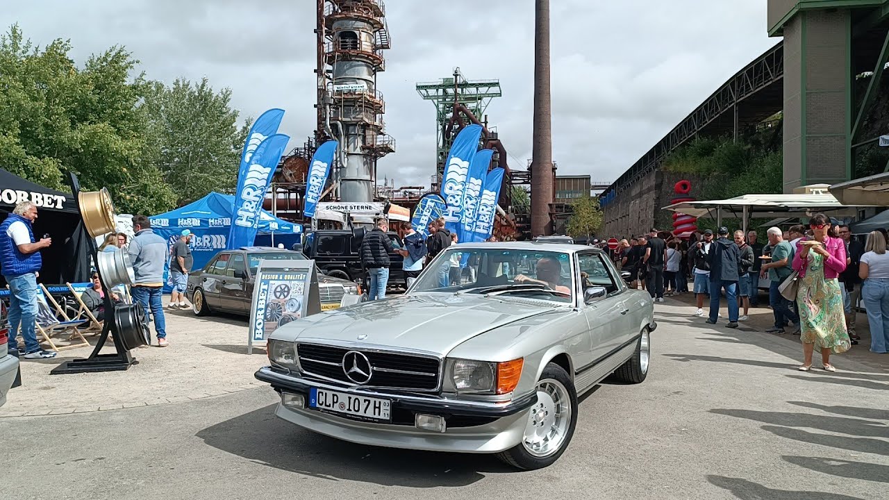 Schöne Sterne 2025 Einfahrt und seltener historische Sterne die Länder Oldtimer uncut 