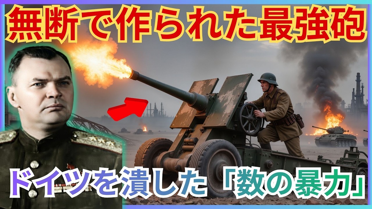 ドイツ軍を絶望させた傑作砲ZiS-3：独ソ戦の勝敗を決めた「生産性の魔術」