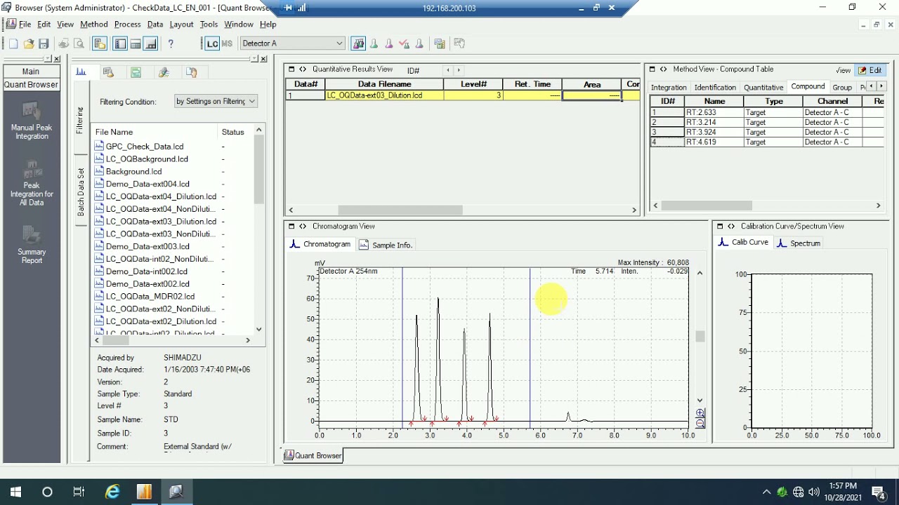 CDS Data Processing Method Creation using Quant Browser in Shimadzu LabSolutions CS
